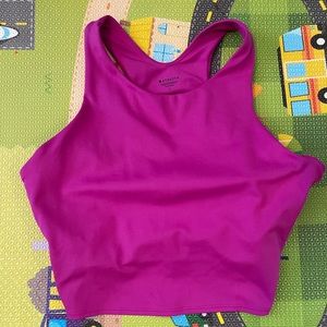 Athleta Conscious Crop tank long bra top size Large